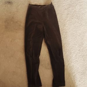Brown velvet pants